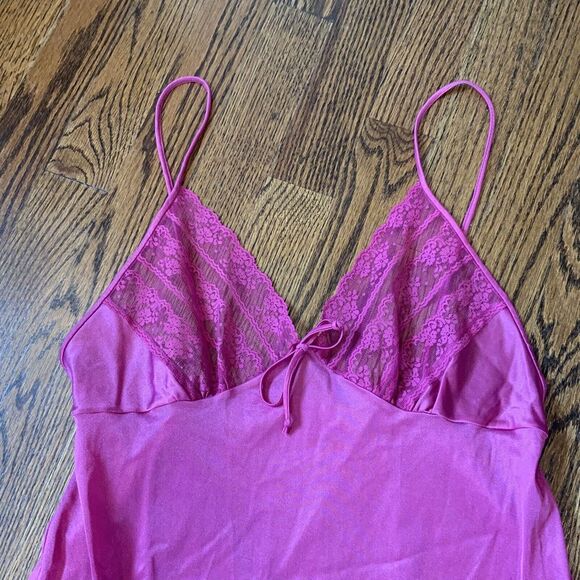 Vintage 90's Y2K Babydoll Lace‎ Lingerie Gown Sz S Pink Fairy Grunge Whimsigoth - Picture 2 of 10